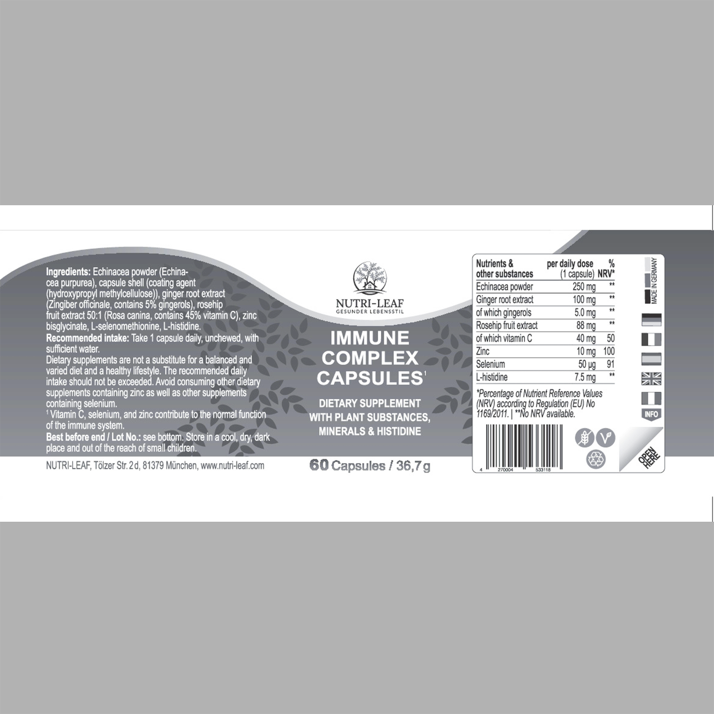 IMMUN KOMPLEX CAPSULES 7-fold active formula for your immune system