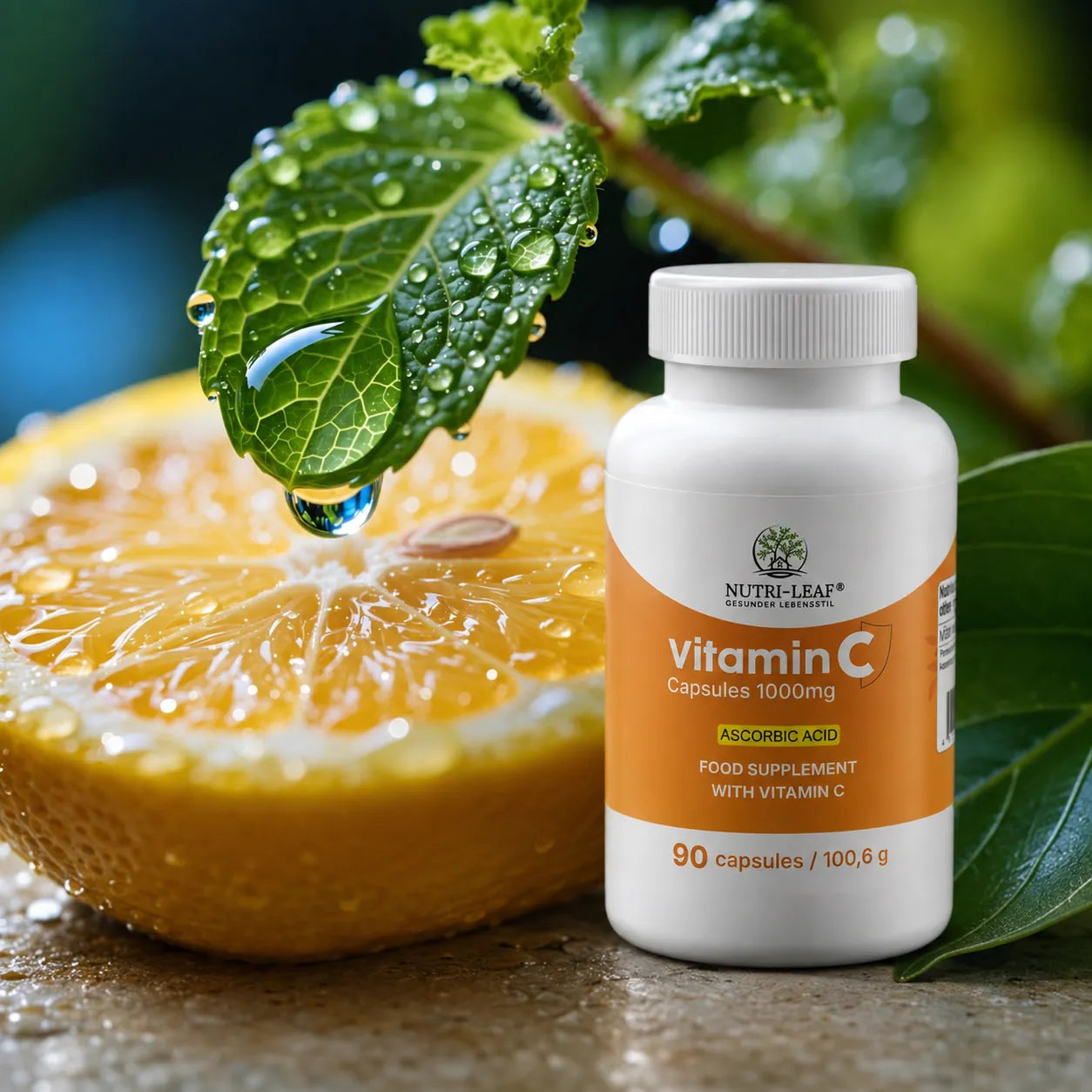 PROVISIONAL: Droplet meets citrus with vitamin c with Vitamin C 1000 mg — Nutri-Leaf