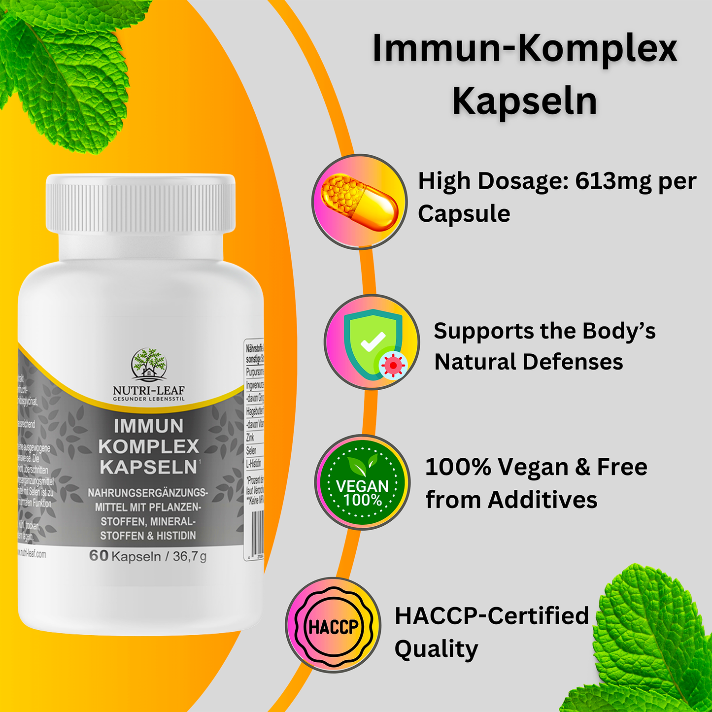 IMMUN KOMPLEX CAPSULES 7-fold active formula for your immune system