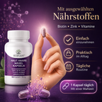 NUTRI-LEAF Haut Haare Nägel Kapseln mit Biotin Hirse Brennnessel und B Vitaminen für moderne Beauty Pflege