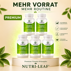 Vitamin B Kompleks Kapsülleri – 8 B Vitamini (B1, B2, B3, B5, B6, B7, B9, B12) – Nutri-Leaf