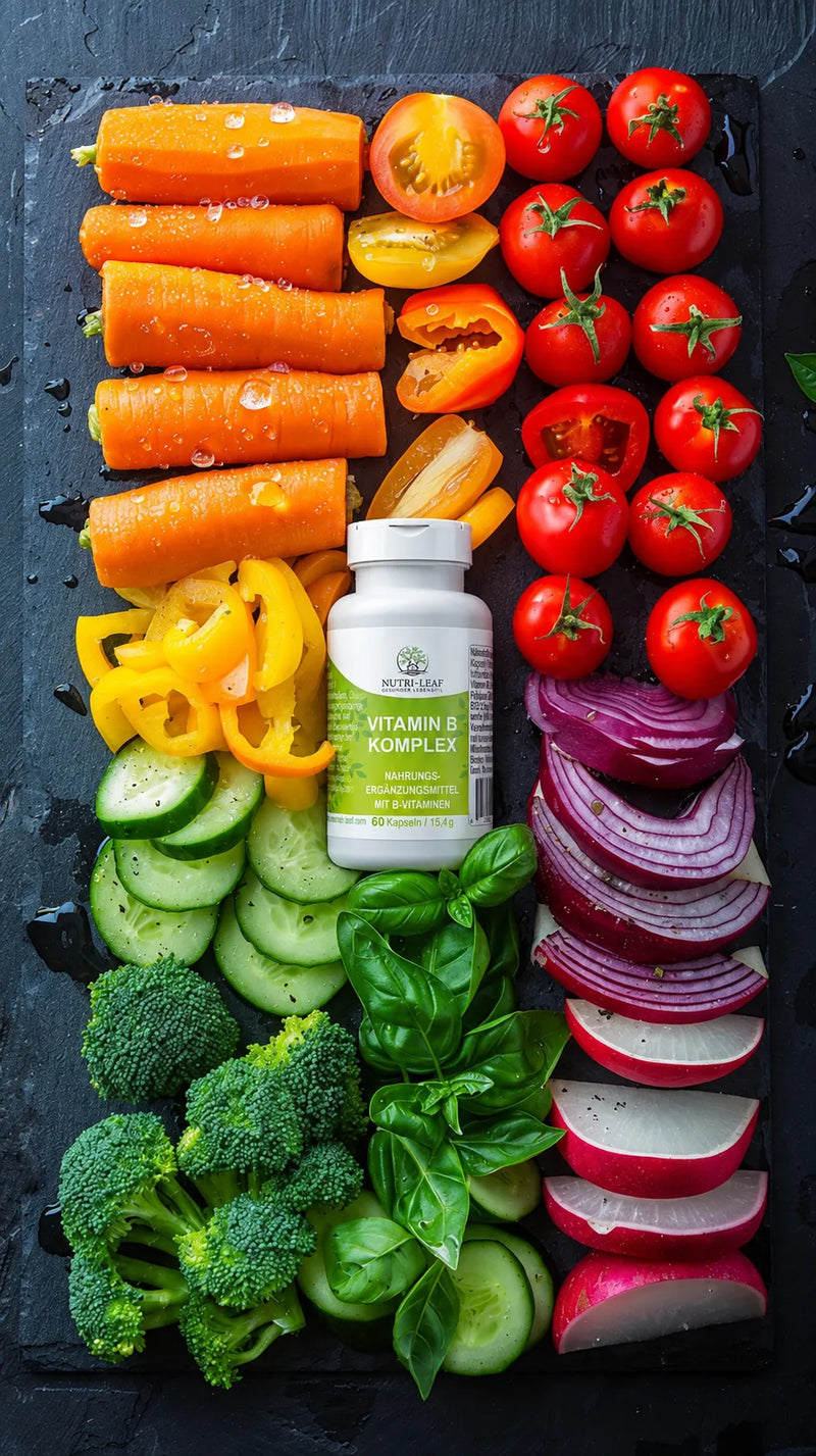 Colorful vegetables with Vitamin B Complex — Nutri-Leaf