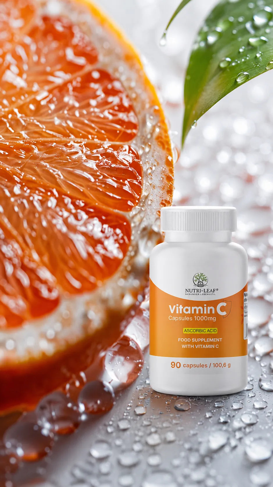 Juicy orange slice with vitamin c with Vitamin C 1000 mg — Nutri-Leaf