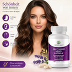 Beauty Supplement mit Biotin Zink und pflanzlichen Inhaltsstoffen für Haare Haut und Nägel im Premium Design