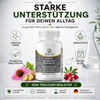 Nahrungsergänzung für Alltag und Wohlbefinden mit Vitamin C Zink und ausgewählten Pflanzenextrakten