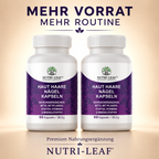 Cilt, Saç ve Tırnak Kapsülleri – Biotin, Çinko ve Bitki Özlü C Vitamini Kompleksi – Nutri-Leaf