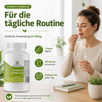 NUTRI-LEAF Vitamin B Komplex Kapseln mit allen 8 B Vitaminen für tägliche Energie und Wohlbefinden